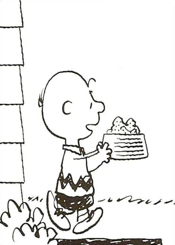 Plansa de colorat cu Charlie Brown 18 10